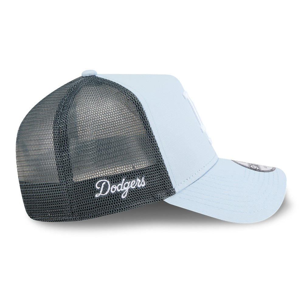 New Era Los Angeles Dodgers Color Era SS26 Soft Blue Multi 9FORTY Trucker A-Frame Adjustable Cap