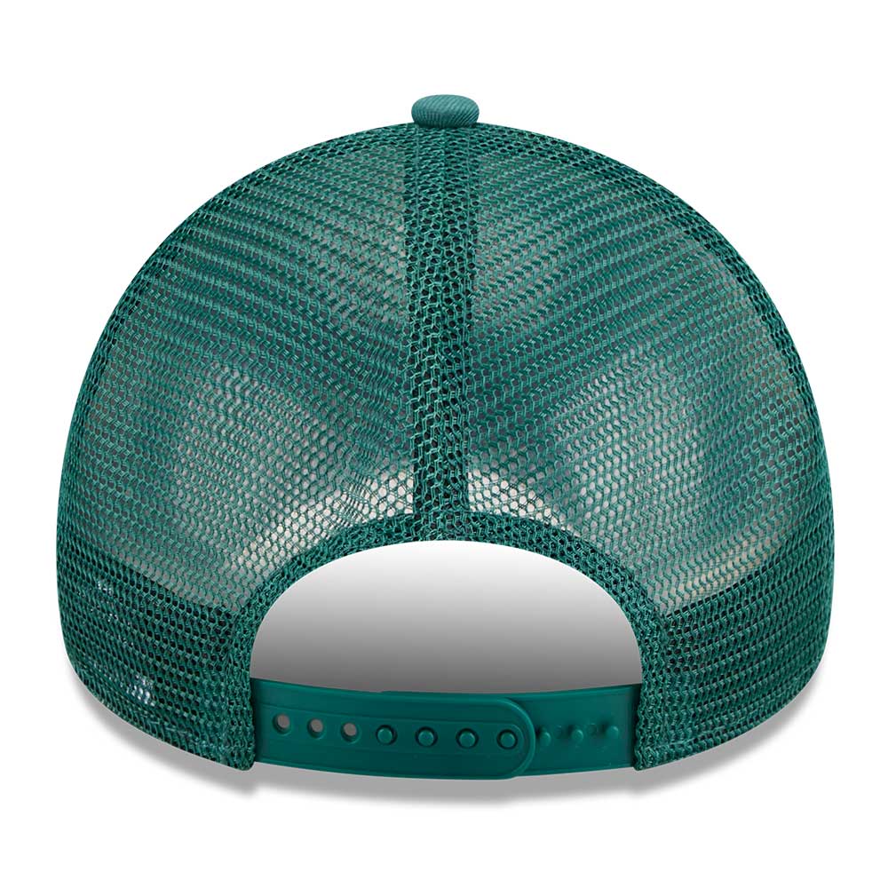 New Era Los Angeles Dodgers Color Era SS26 Pine Needle Green 9FORTY Trucker A-Frame Adjustable Cap
