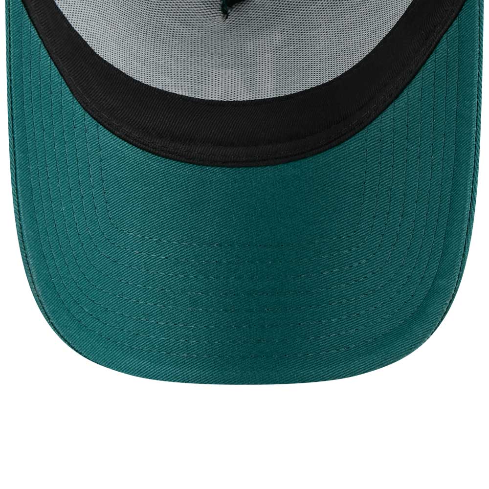 New Era Los Angeles Dodgers Color Era SS26 Pine Needle Green 9FORTY Trucker A-Frame Adjustable Cap