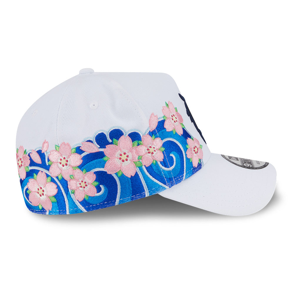 New Era Detroit Tigers Sakura Pack SS26 White 9FORTY A-Frame Adjustable Cap