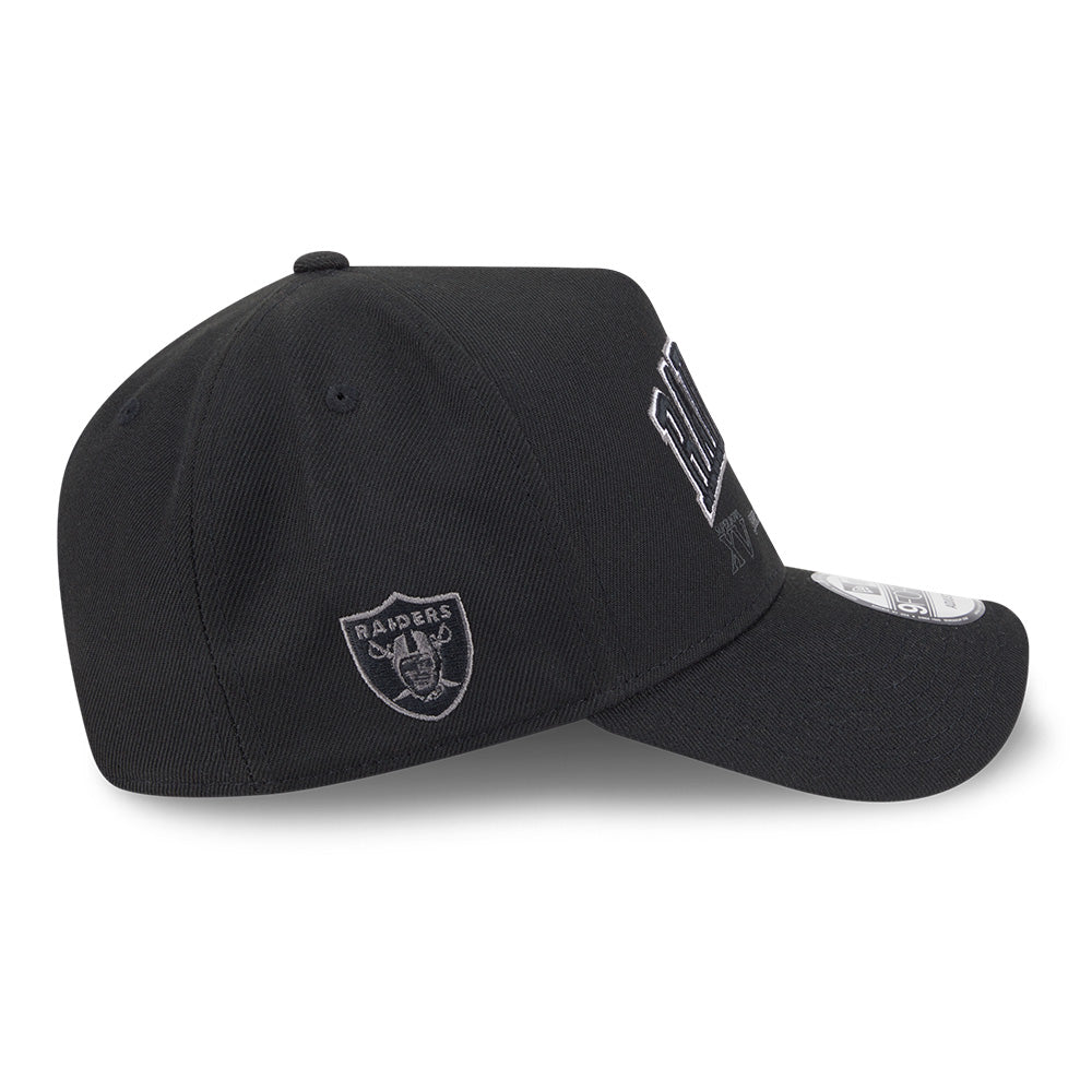 New Era Las Vegas Raiders Raiders Wear Black 9FORTY A-Frame Adjustable Cap