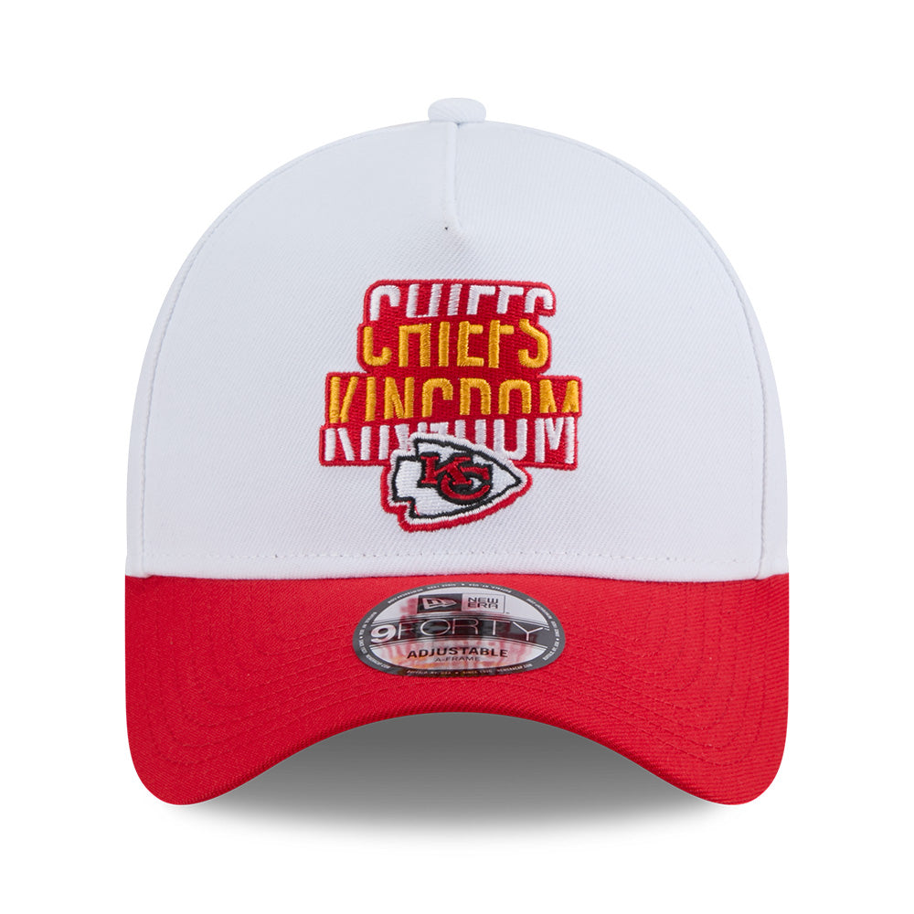 Kansas City Chiefs NFL Rivalry SS26 White 9FORTY A-Frame Adjustable Cap
