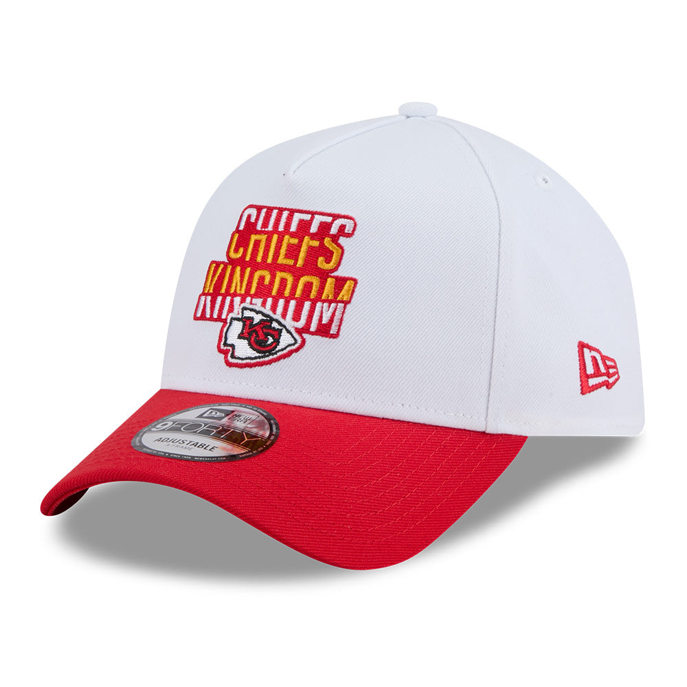 Kansas City Chiefs NFL Rivalry SS26 White 9FORTY A-Frame Adjustable Cap