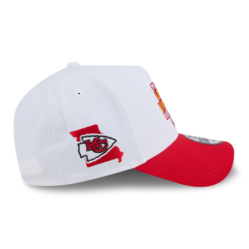 Kansas City Chiefs NFL Rivalry SS26 White 9FORTY A-Frame Adjustable Cap