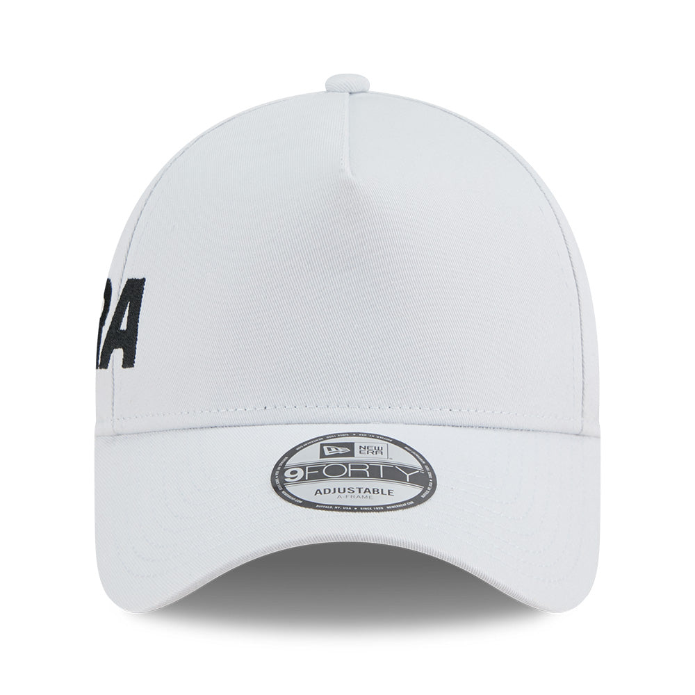 New Era Wordmark Basic SS26 Silver Snow 9FORTY A-Frame Adjustable Cap