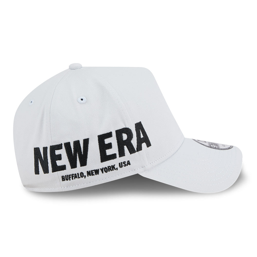 New Era Wordmark Basic SS26 Silver Snow 9FORTY A-Frame Adjustable Cap