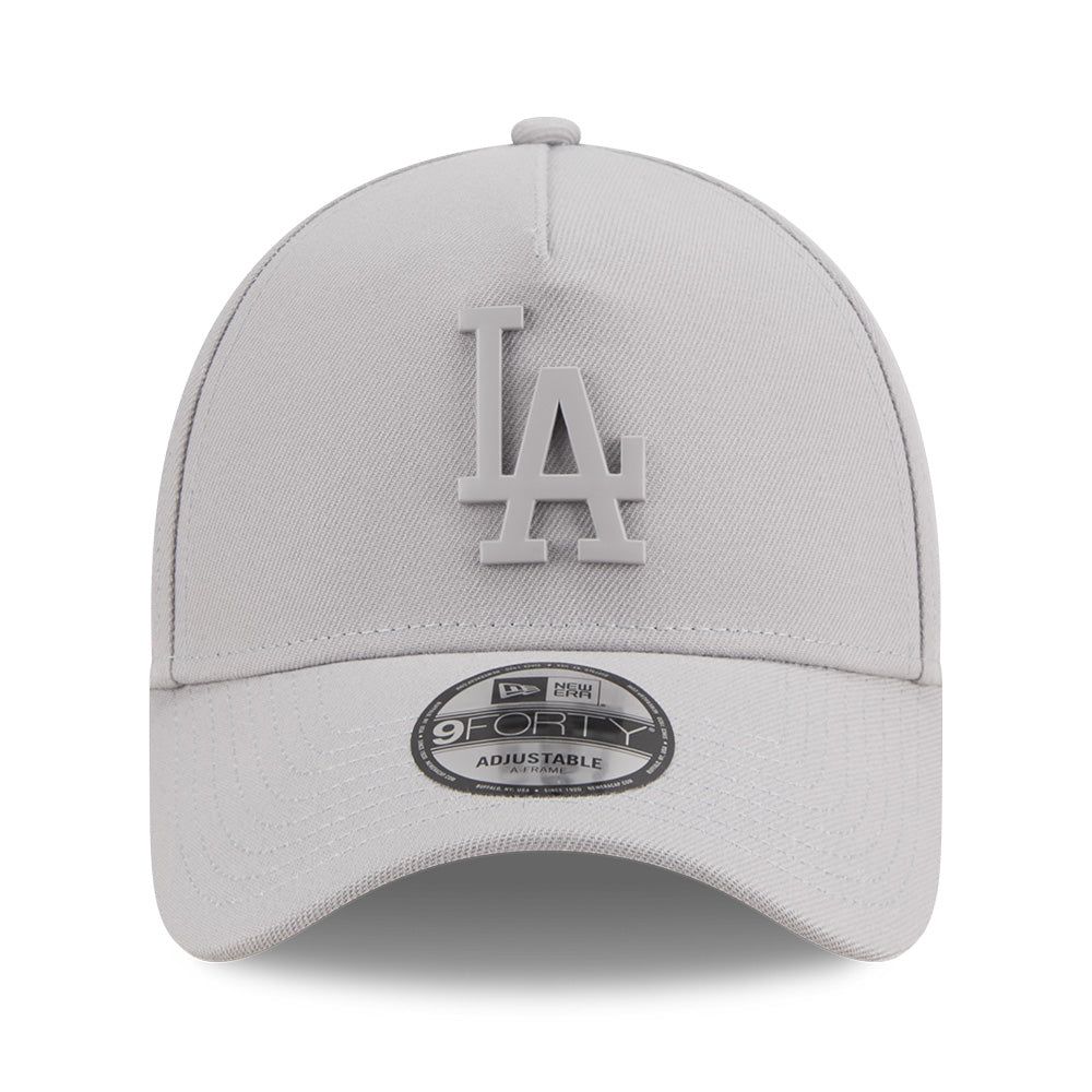 New Era Los Angeles Dodgers Metal Badge SS26 Grey 9FORTY A-Frame Adjustable Cap