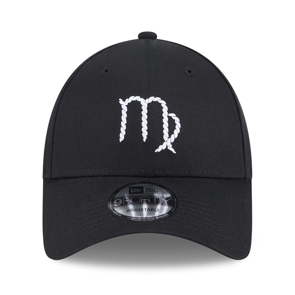 New Era Zodiac Sign Pack SS26 Virgo Black 9FORTY Adjustable Cap