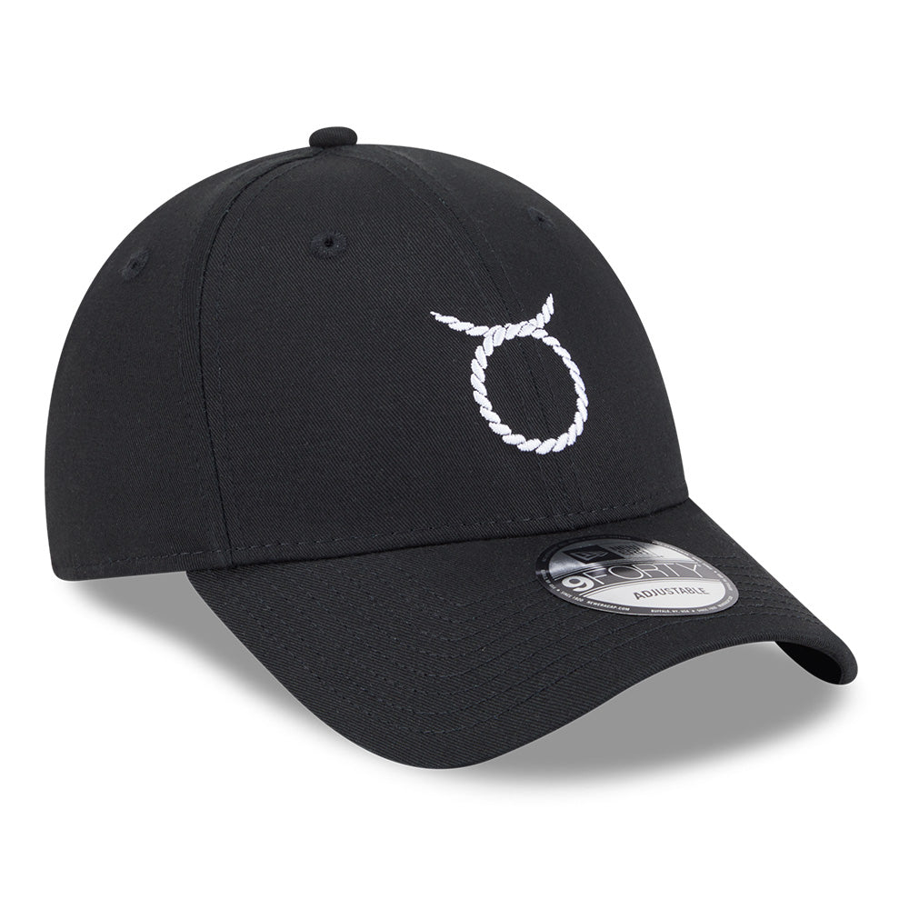 New Era Zodiac Sign Pack SS26 Taurus Black 9FORTY Adjustable Cap