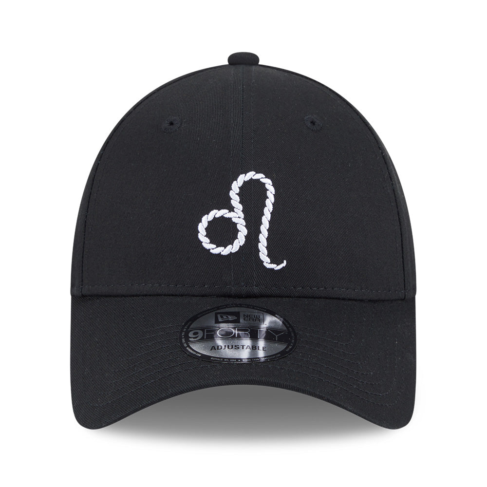 New Era Zodiac Sign Pack SS26 Leo Black 9FORTY Adjustable Cap
