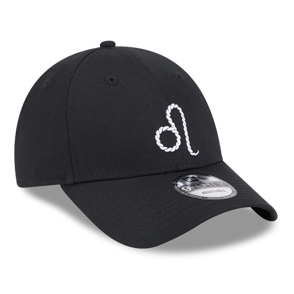 New Era Zodiac Sign Pack SS26 Leo Black 9FORTY Adjustable Cap