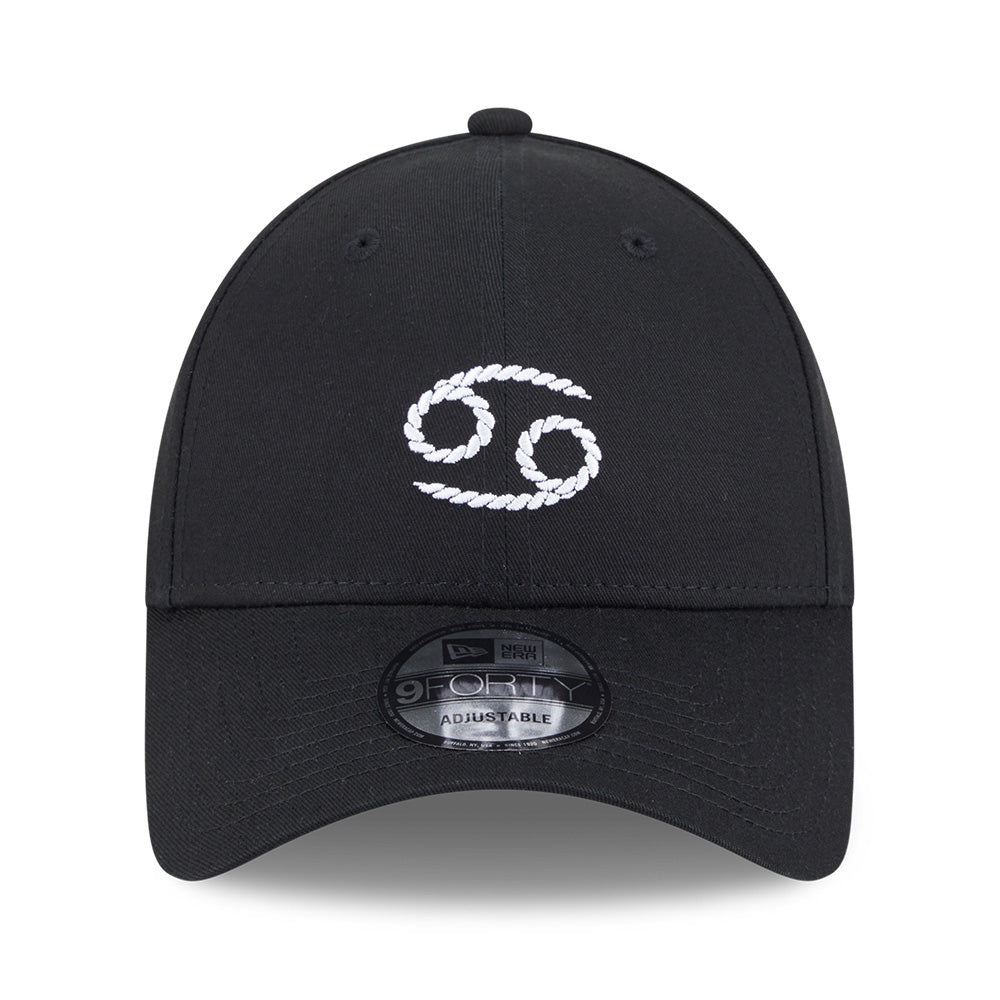 New Era Zodiac Sign Pack SS26 Cancer Black 9FORTY Adjustable Cap