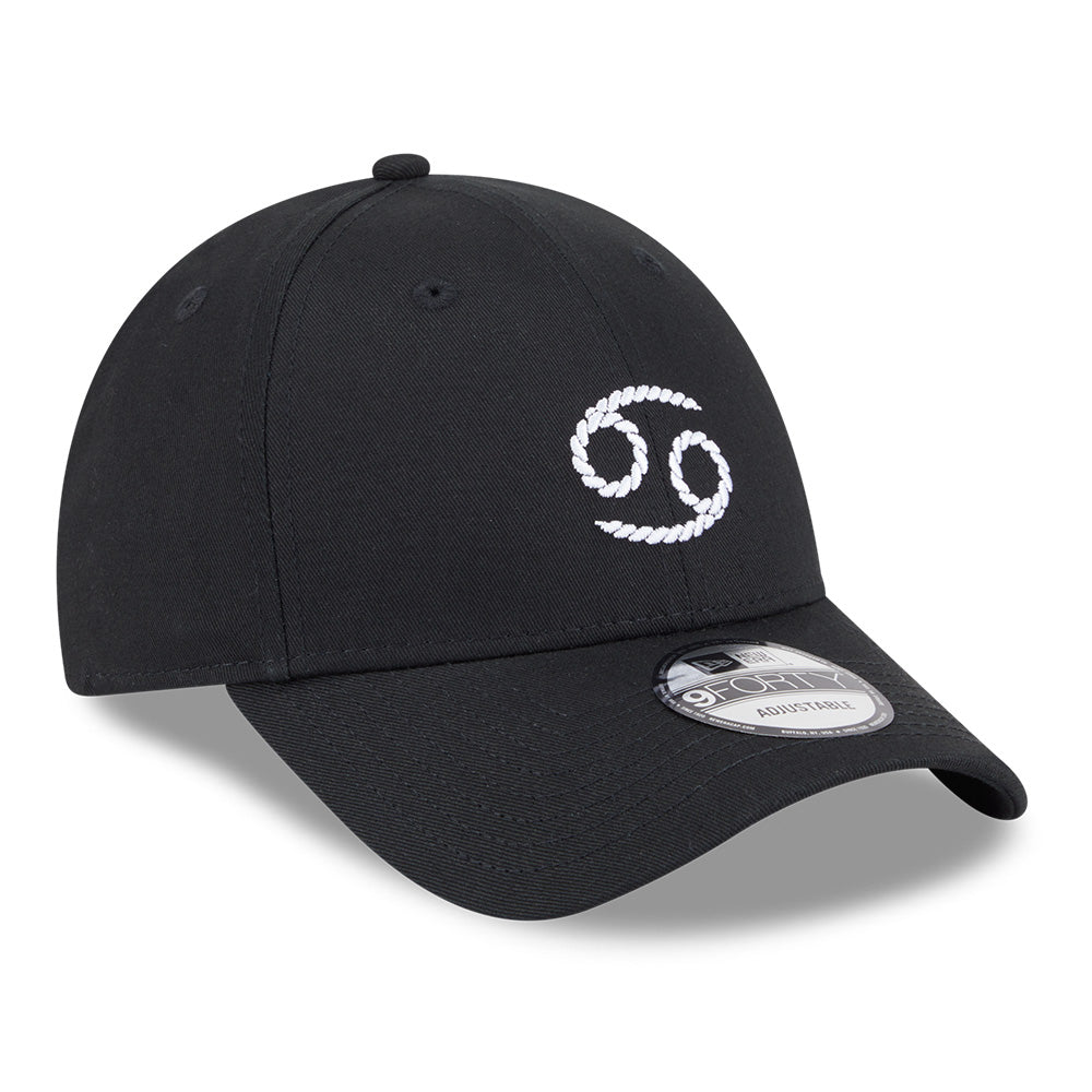 New Era Zodiac Sign Pack SS26 Cancer Black 9FORTY Adjustable Cap