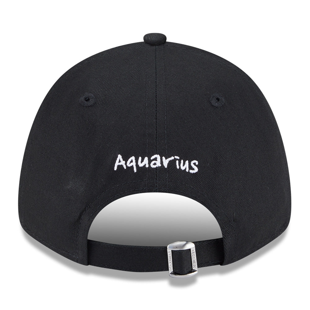 New Era Zodiac Sign Pack SS26 Aquarius Black 9FORTY Adjustable Cap