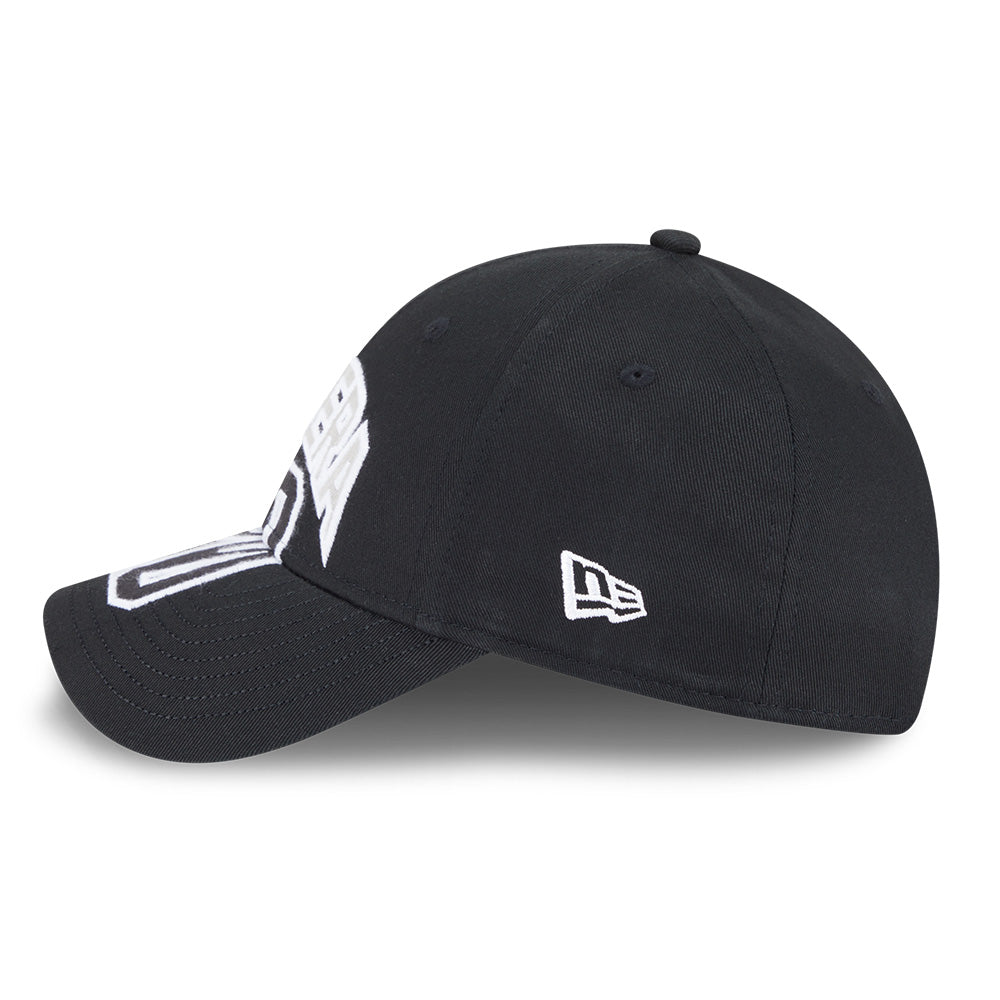 New Era Wordmark Street Archived Black Cross Panels 9FORTY Adjustable Cap