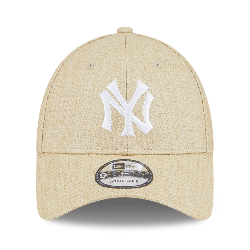 New Era New York Yankees Raffia Stone 9FORTY Adjustable Cap
