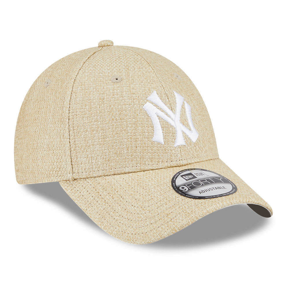 New Era New York Yankees Raffia Stone 9FORTY Adjustable Cap