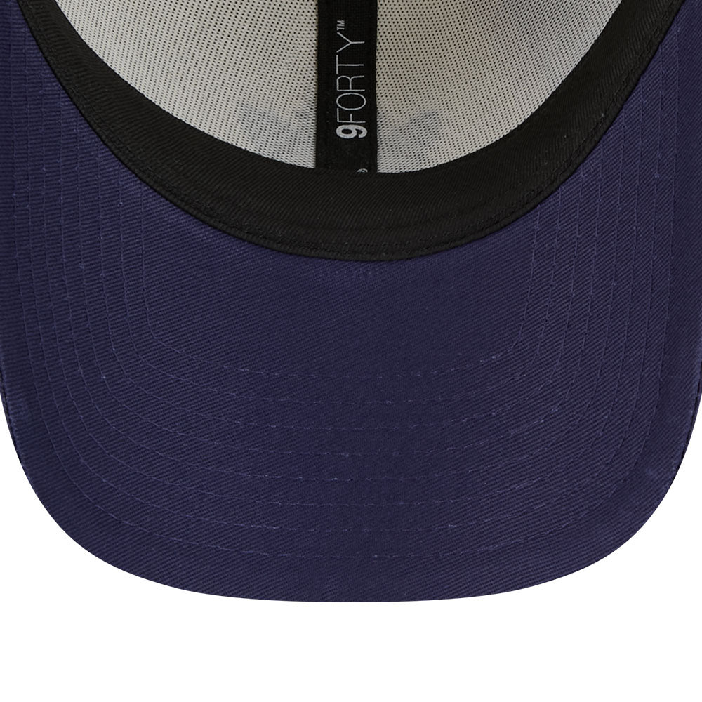 New Era Toronto Maple Leafs Ice Chrome White Light Navy 9FORTY Adjustable Cap