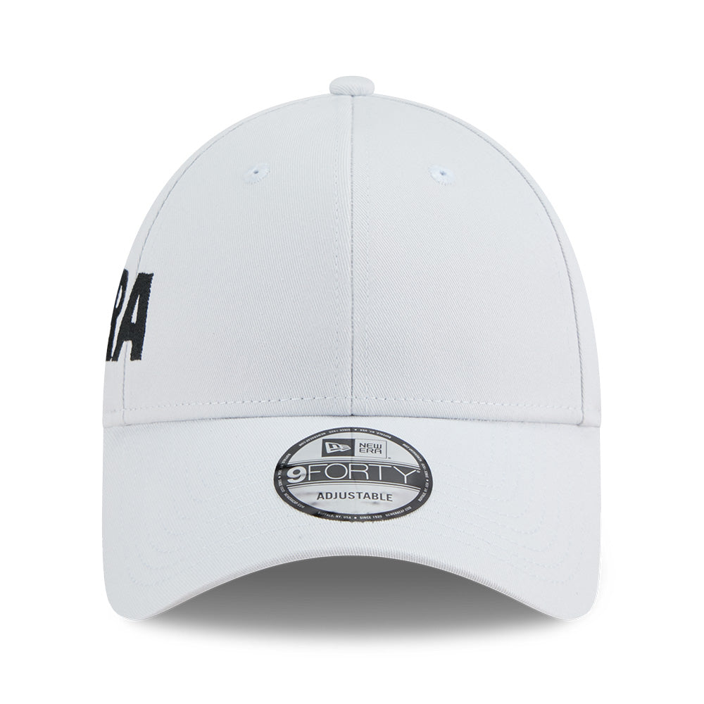 New Era Wordmark Basic SS26 Silver Snow 9FORTY Adjustable Cap