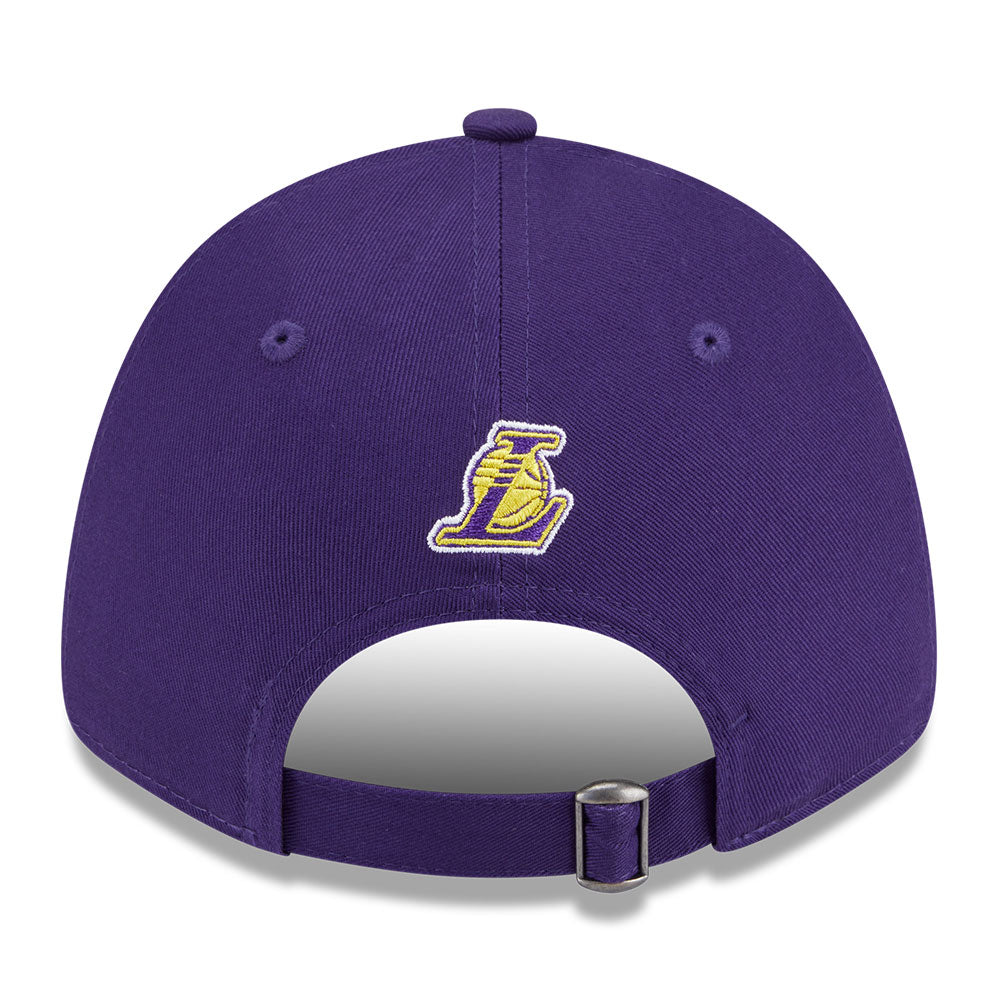 New Era Los Angeles Lakers Mix League Cross Panels Purple 9FORTY Adjustable Cap