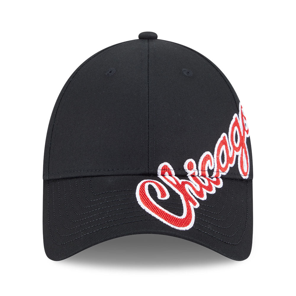 New Era Chicago Bulls Mix League Cross Panels Black 9FORTY Adjustable Cap