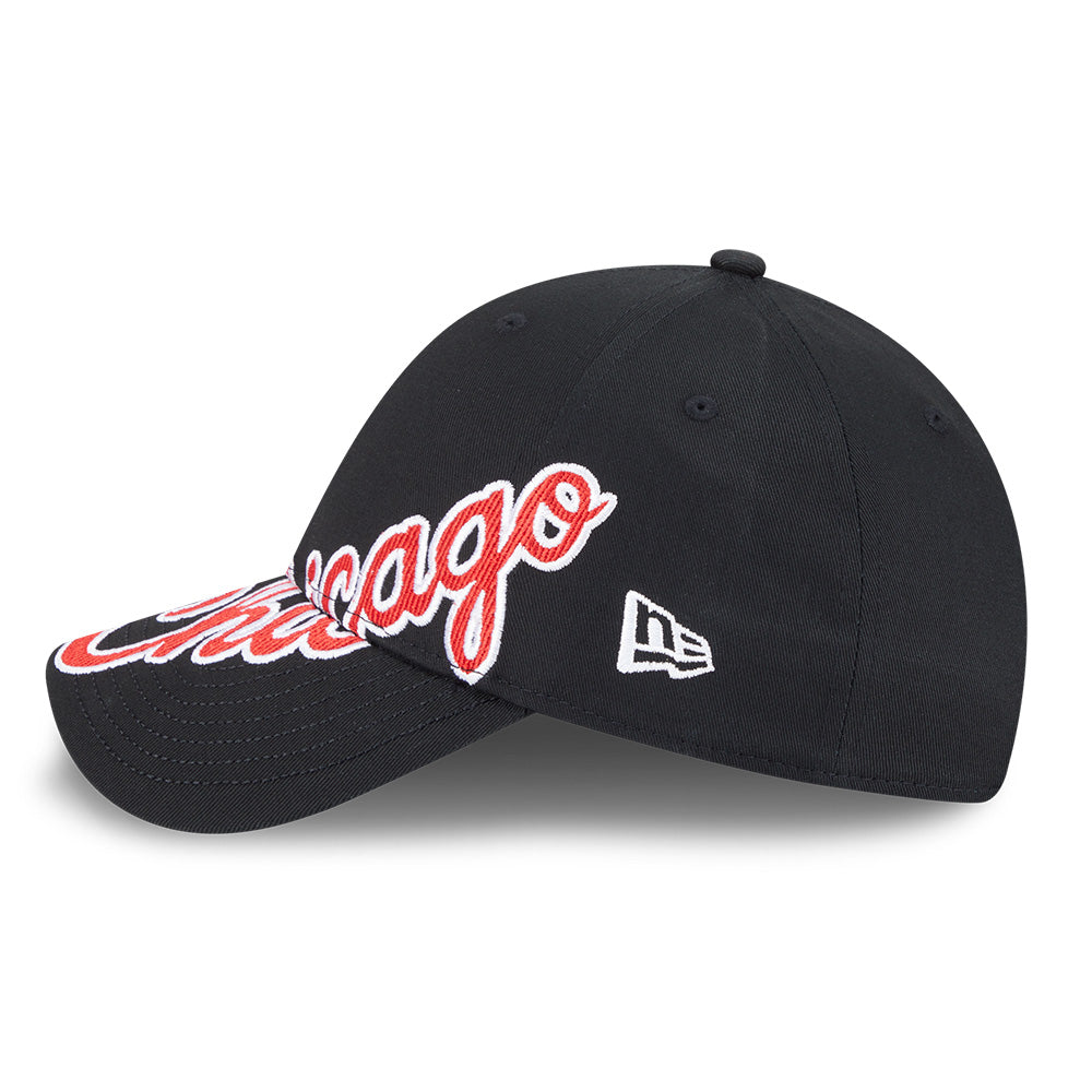 New Era Chicago Bulls Mix League Cross Panels Black 9FORTY Adjustable Cap