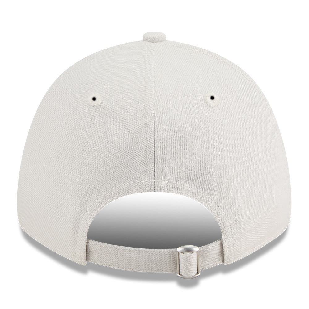 New Era Los Angeles Dodgers Rough Mini Metal Badge SS26 Vintage Stone 9FORTY Adjustable Cap