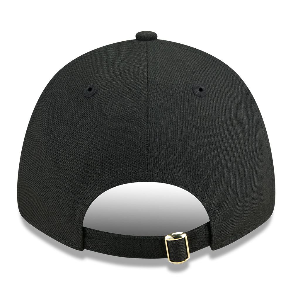 New Era Los Angeles Dodgers Gold Metal Badge SS26 Black 9FORTY Adjustable Cap