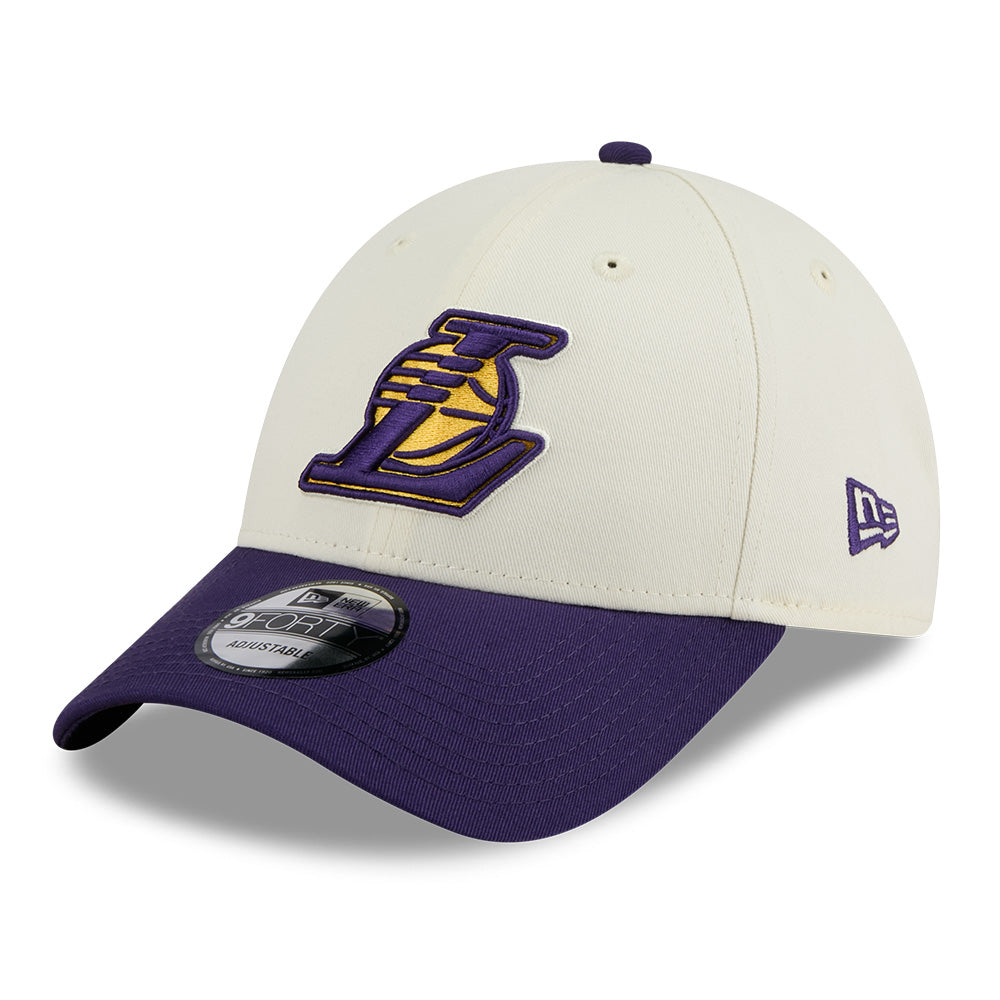 New Era Los Angeles Lakers League Mix Game Day Chrome White Purple 9FORTY Adjustable Cap