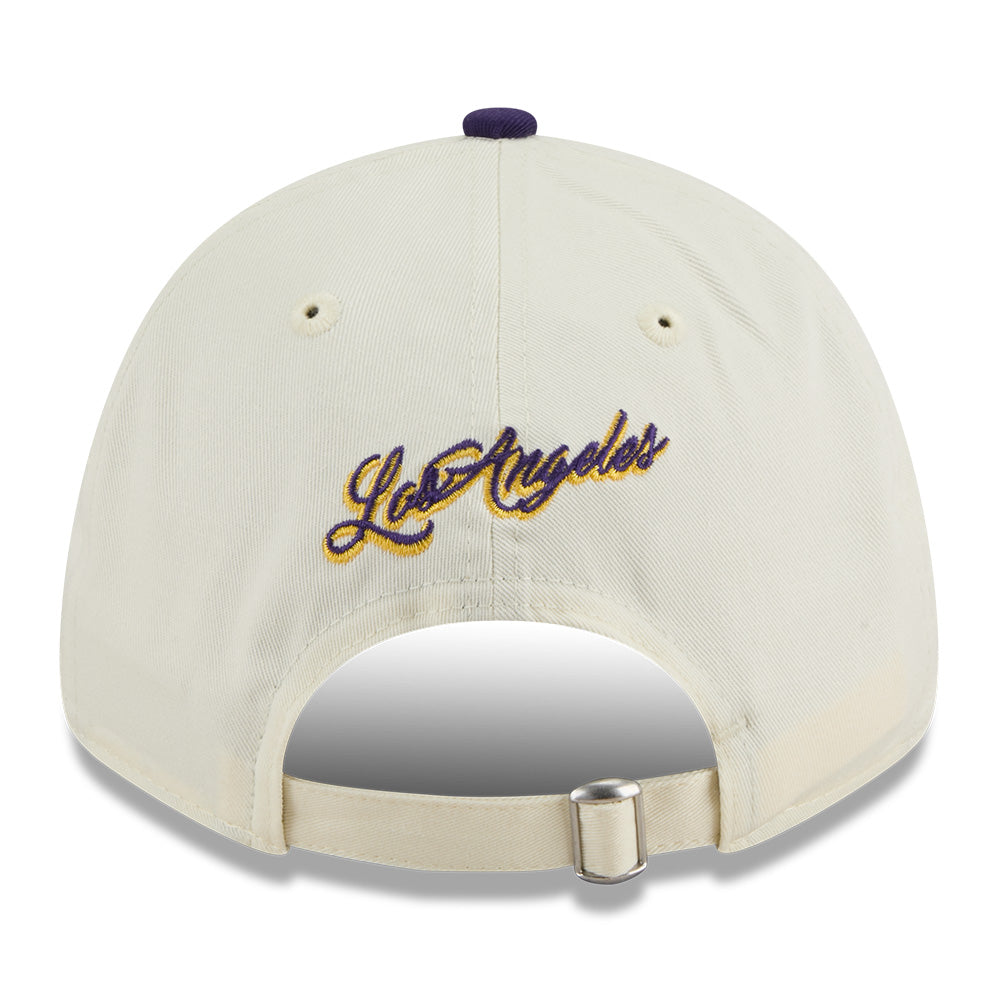 New Era Los Angeles Lakers League Mix Game Day Chrome White Purple 9FORTY Adjustable Cap