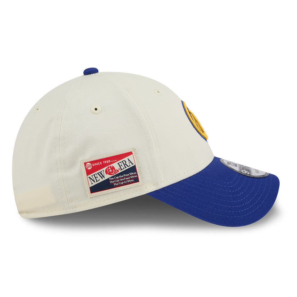 New Era Golden State Warriors League Mix Game Day Chrome White Blue 9FORTY Adjustable Cap