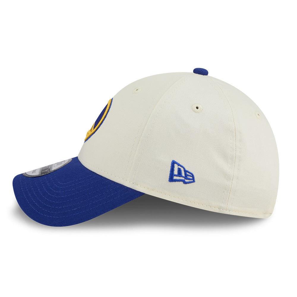New Era Golden State Warriors League Mix Game Day Chrome White Blue 9FORTY Adjustable Cap