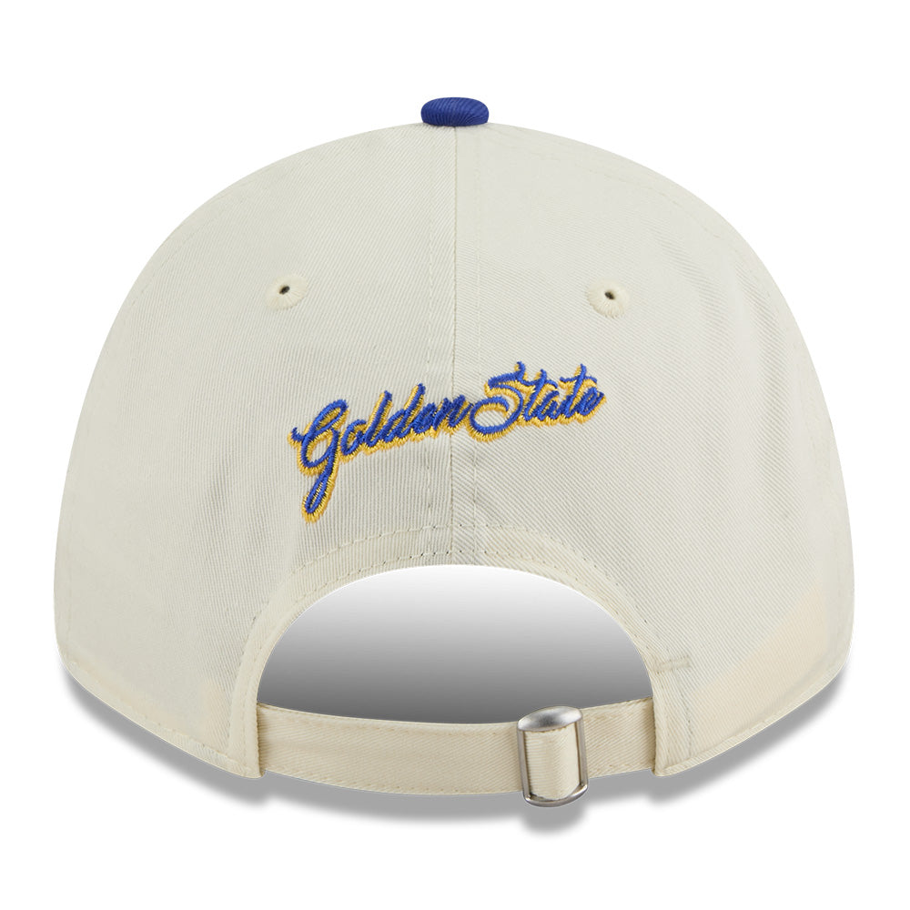 New Era Golden State Warriors League Mix Game Day Chrome White Blue 9FORTY Adjustable Cap