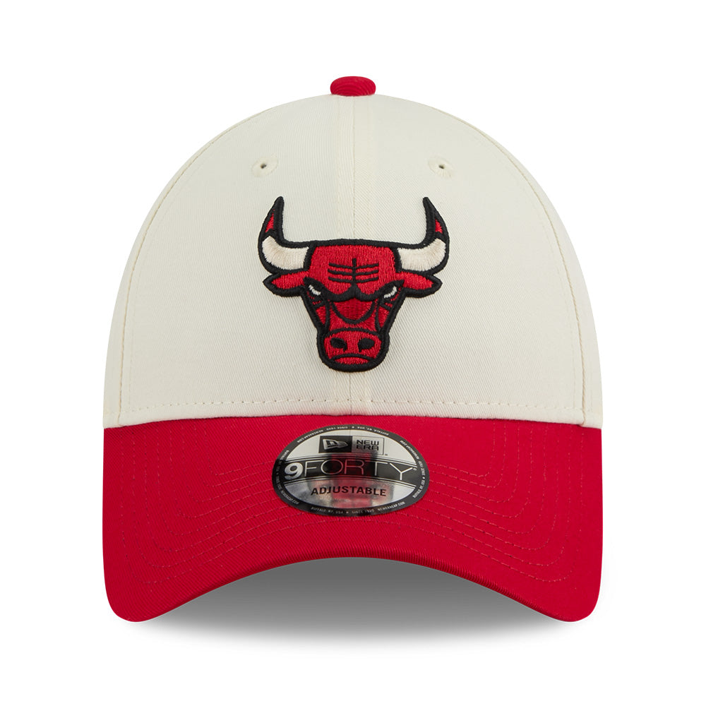 New Era Chicago Bulls League Mix Game Day Chrome White Red 9FORTY Adjustable Cap