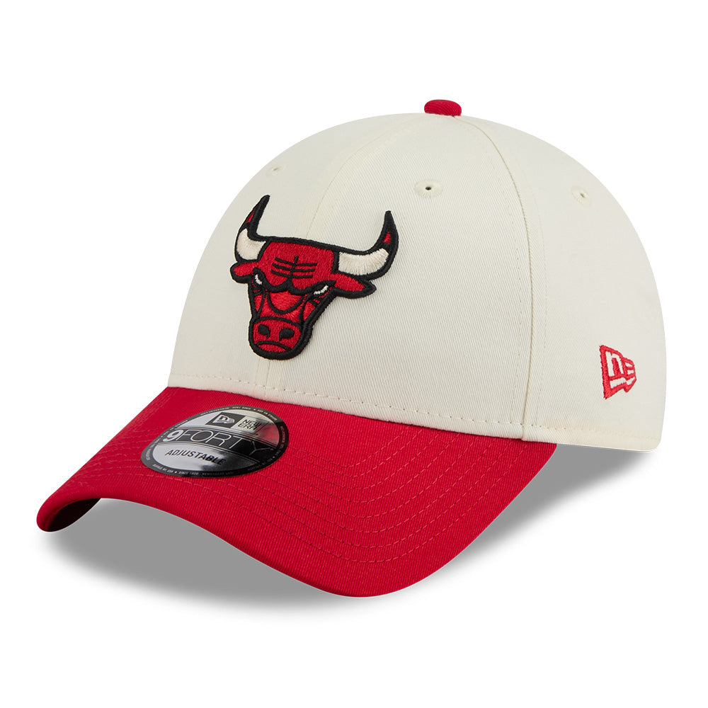 New Era Chicago Bulls League Mix Game Day Chrome White Red 9FORTY Adjustable Cap