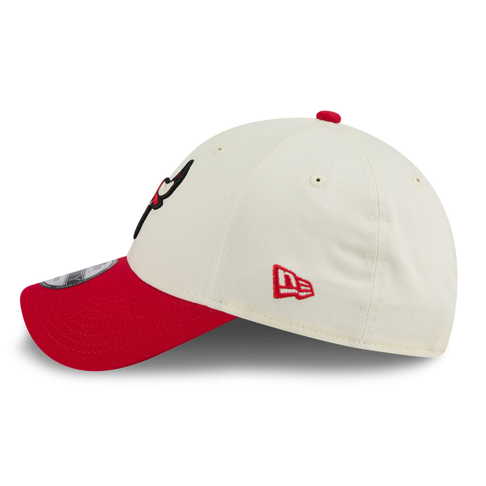 New Era Chicago Bulls League Mix Game Day Chrome White Red 9FORTY Adjustable Cap
