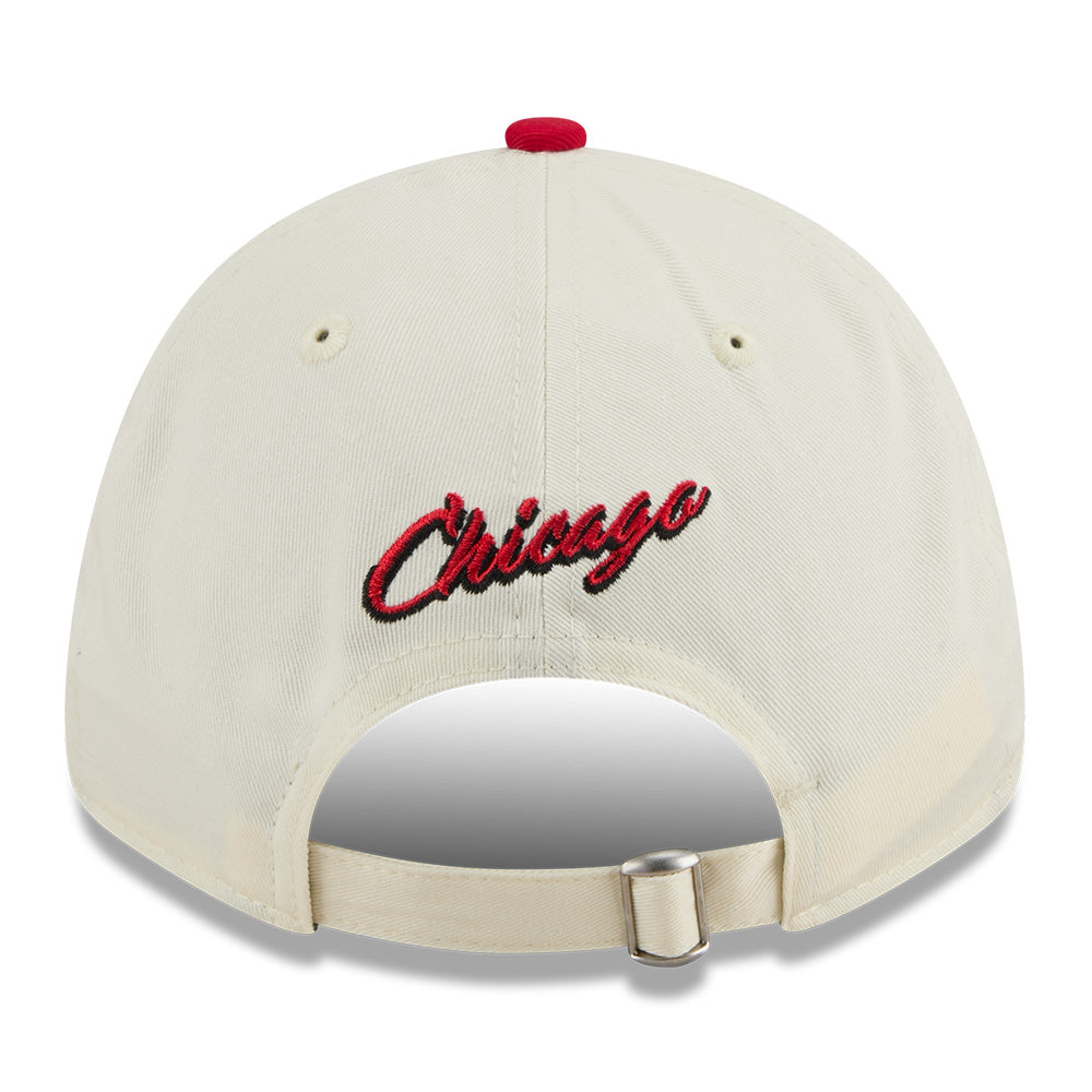 New Era Chicago Bulls League Mix Game Day Chrome White Red 9FORTY Adjustable Cap