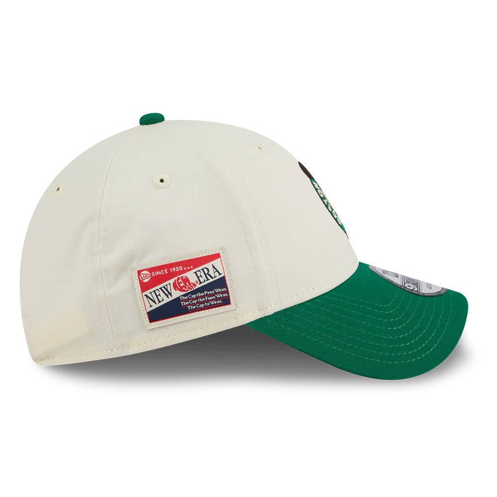 New Era Boston Celtics League Mix Game Day Chrome White Green 9FORTY Adjustable Cap