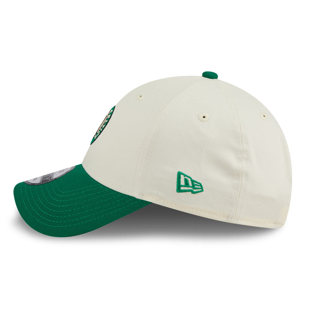 New Era Boston Celtics League Mix Game Day Chrome White Green 9FORTY Adjustable Cap