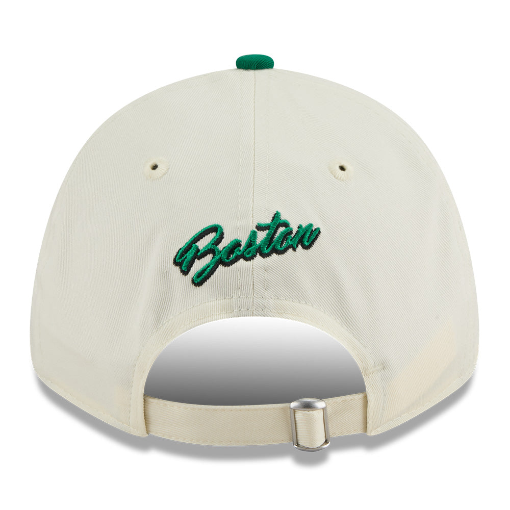 New Era Boston Celtics League Mix Game Day Chrome White Green 9FORTY Adjustable Cap