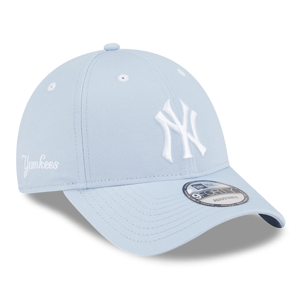 New Era New York Yankees Color Era SS26 Soft Blue 9FORTY Adjustable Cap