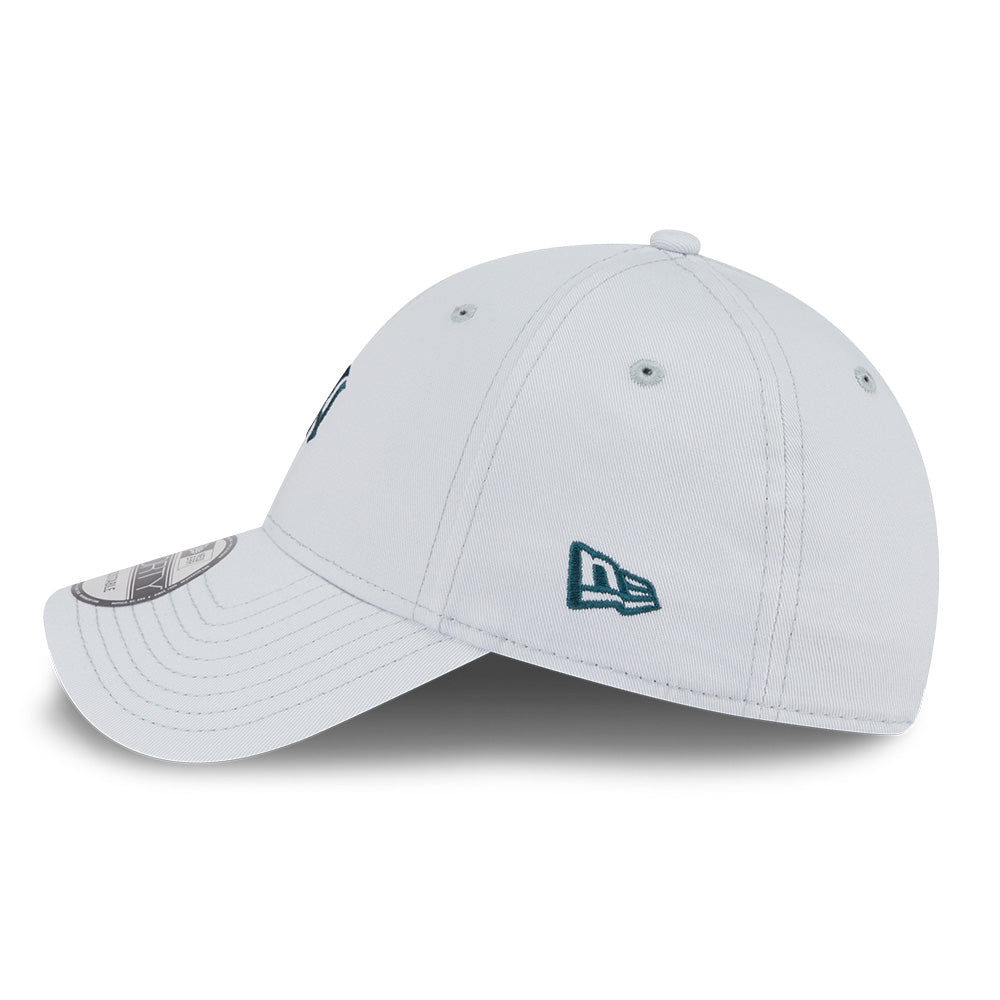 New Era New York Yankees Mini Logo Color Era SS26 Silver Snow 9FORTY Adjustable Cap