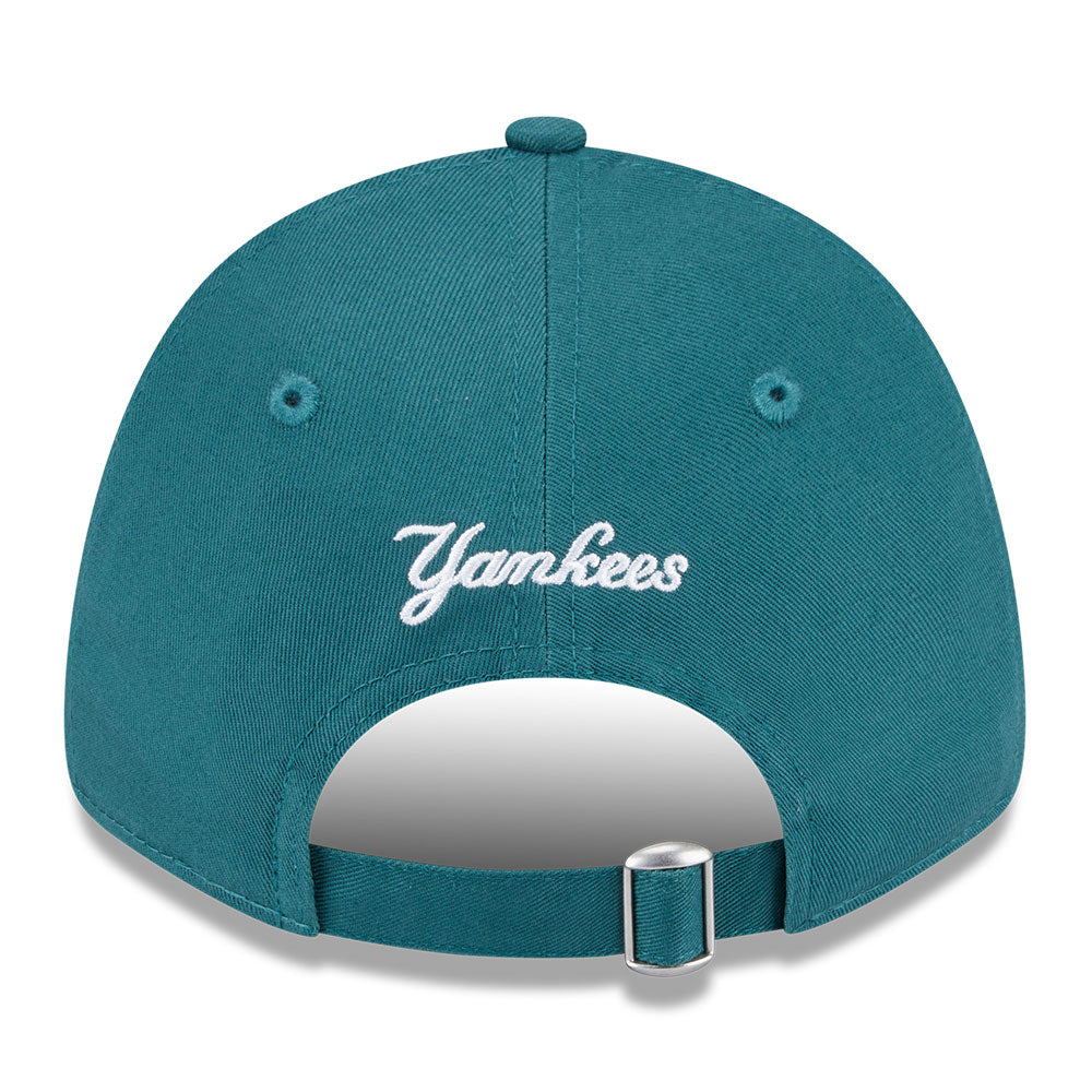 New Era New York Yankees Mini Logo Color Era SS26 Pine Needle Green 9FORTY Adjustable Cap
