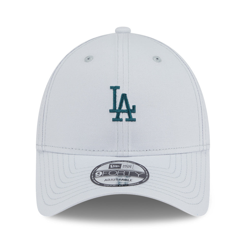 New Era Los Angeles Dodgers Mini Logo Color Era SS26 SIlver Snow 9FORTY Adjustable Cap