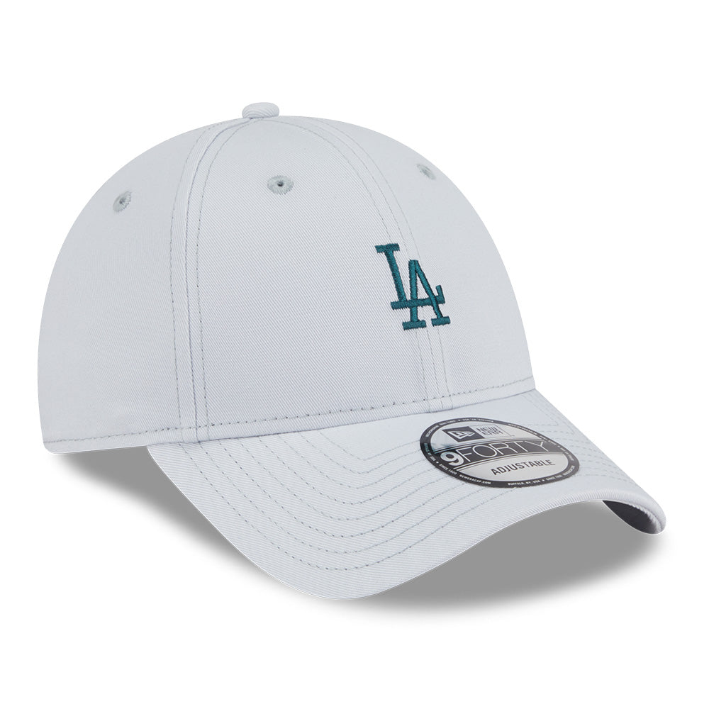 New Era Los Angeles Dodgers Mini Logo Color Era SS26 SIlver Snow 9FORTY Adjustable Cap