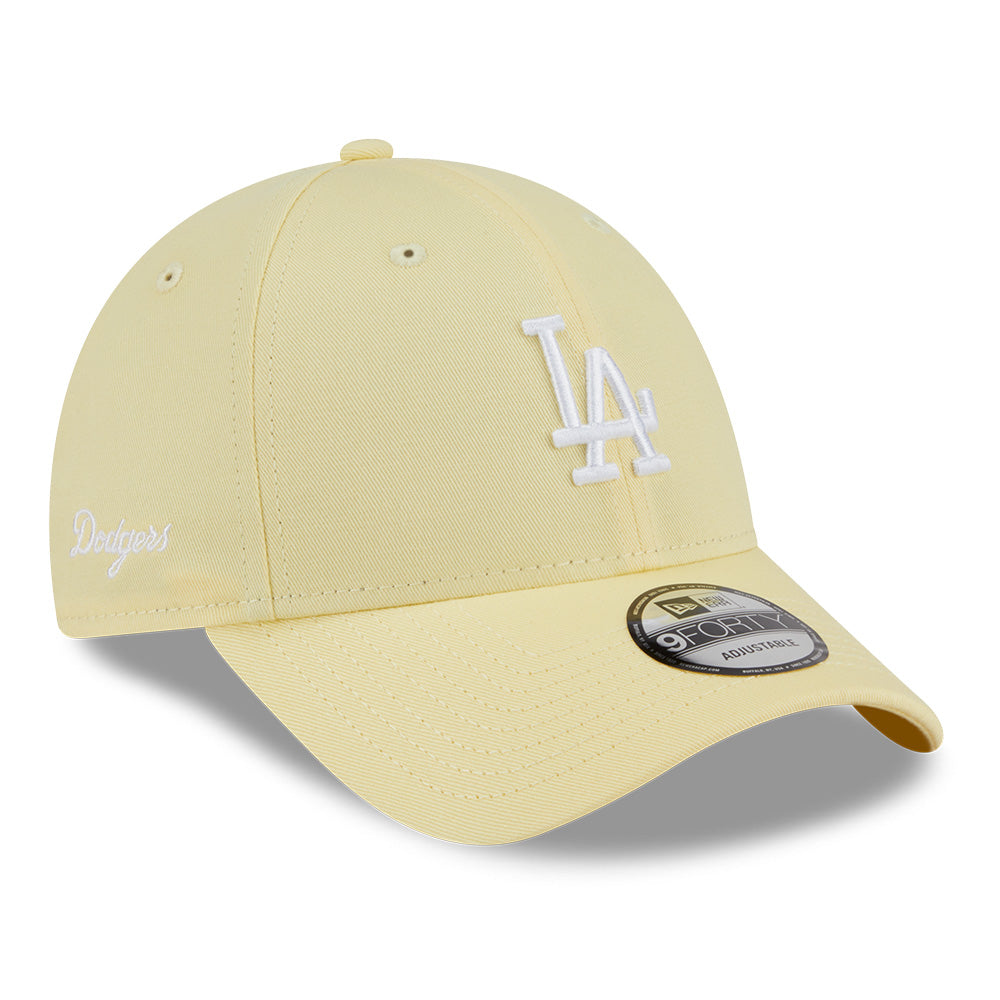 New Era Los Angeles Dodgers Color Era SS26 Baby Yellow 9FORTY Adjustable Cap