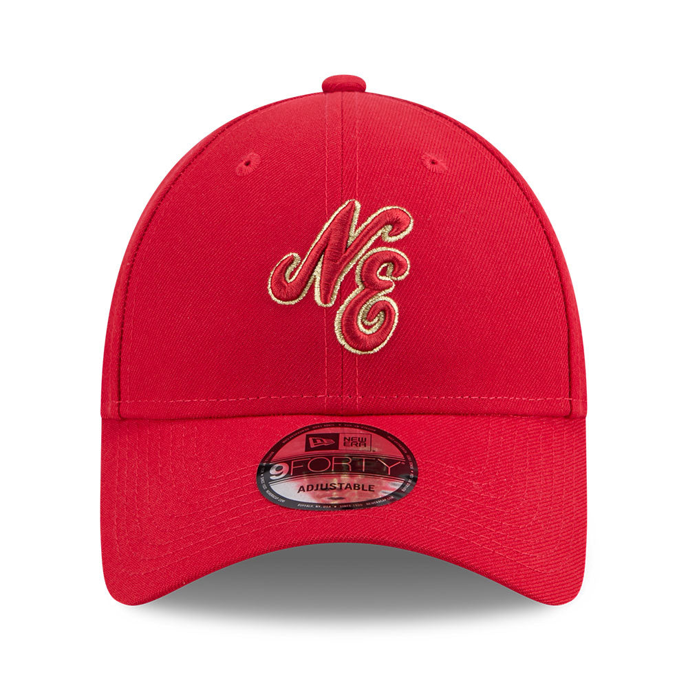 New Era Script CNY Red Pack SS26 Scarlet 9FORTY Adjustable Cap
