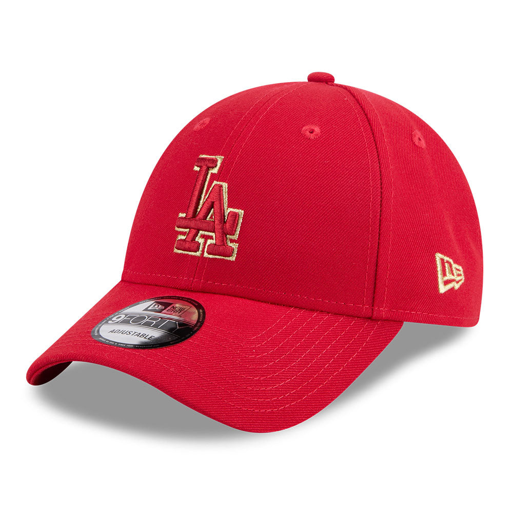 New Era Los Angeles Dodgers CNY Red Pack SS26 Scarlet 9FORTY Adjustable Cap