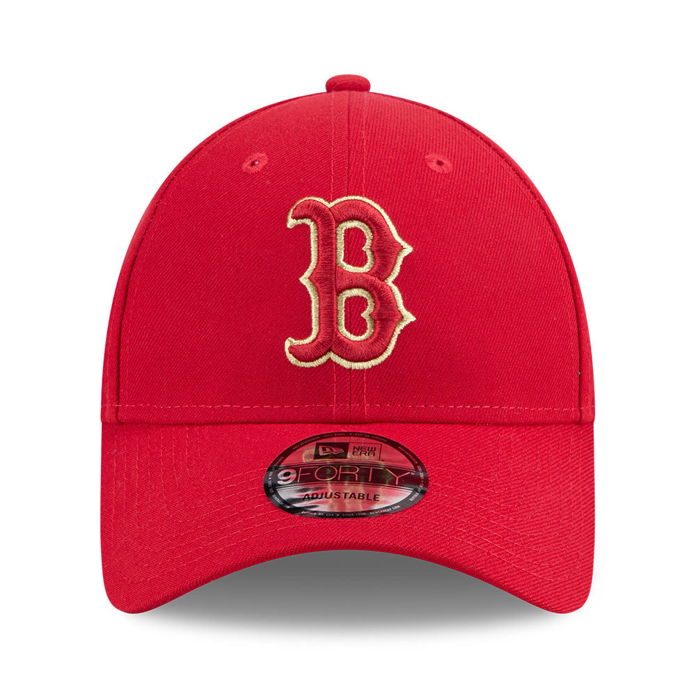 New Era Boston Red Sox CNY Red Pack SS26 Scarlet 9FORTY Adjustable Cap