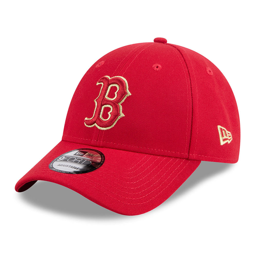 New Era Boston Red Sox CNY Red Pack SS26 Scarlet 9FORTY Adjustable Cap